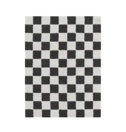 Washable Rug Kitchen Tiles Dark Grey