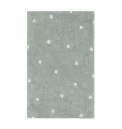 Washable Rug Mini Dot Blue Sage