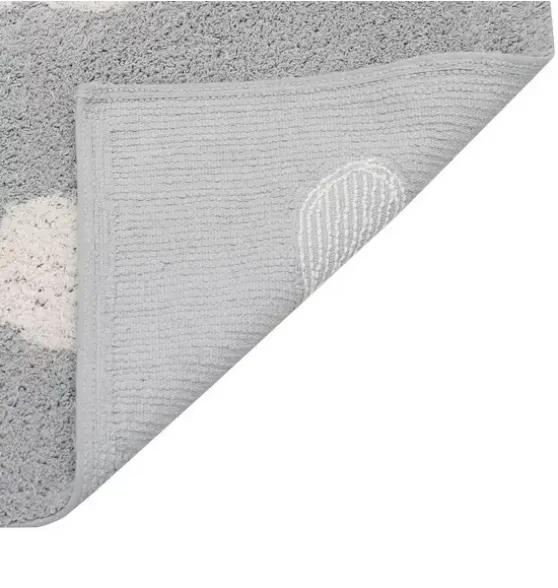 Washable Rugs Clouds Grey