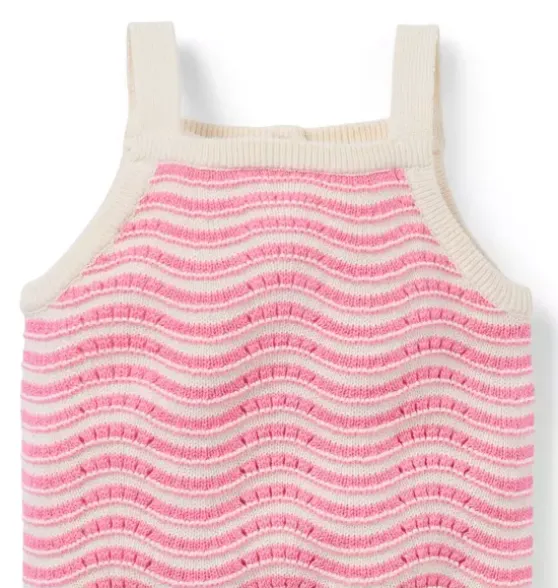 Wavy Striped Romper