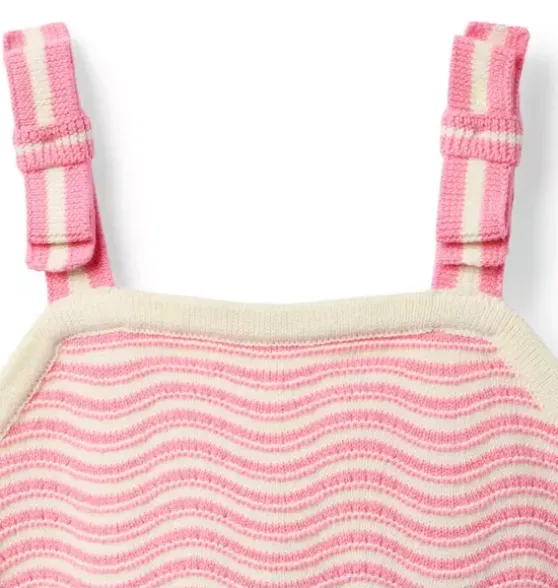 Wavy Striped Sweater Top