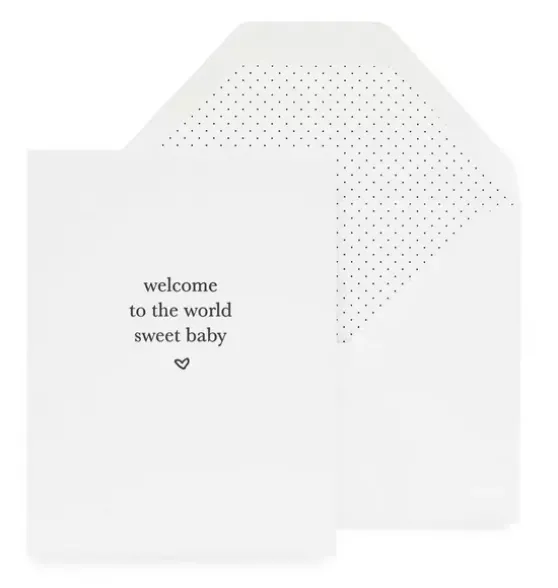 Welcome Sweet Baby Greeting Card