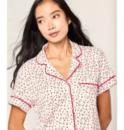 Women's Pima Short Pajama Set in Cherry Orchard