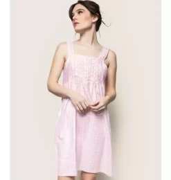 Women's Pink Gingham Charlotte Nightgown