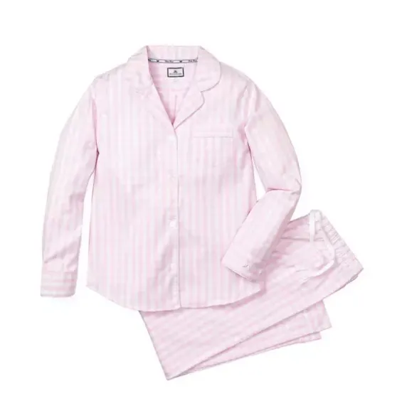 Women's Pink Gingham Pajama Set