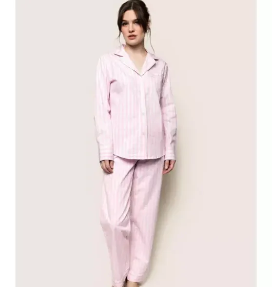 Women's Pink Gingham Pajama Set