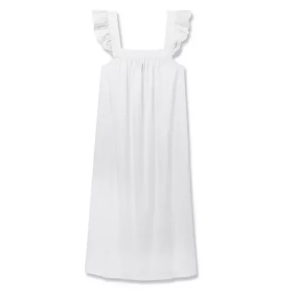 Women's Twill Clara Nightgown in White
