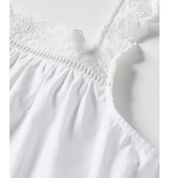 Women's Twill Esme Nightgown in White