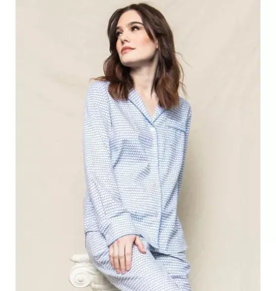 Women's Twill Pajama Set in La Mer