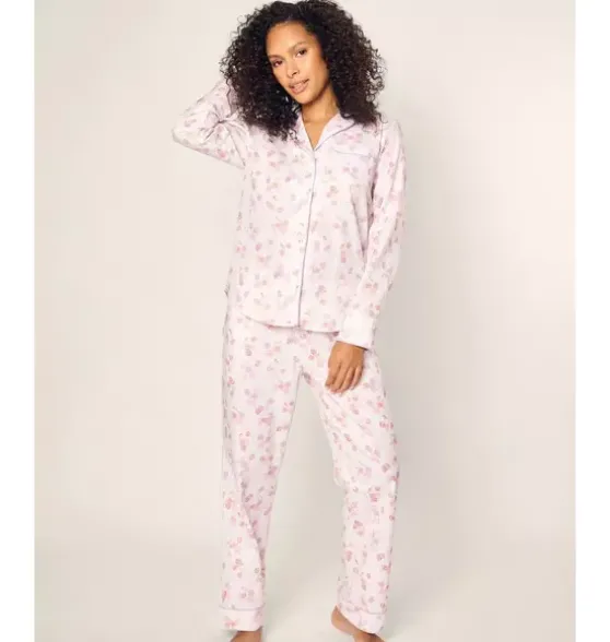 Women's Twill Pajama Set in Seashell Splendor