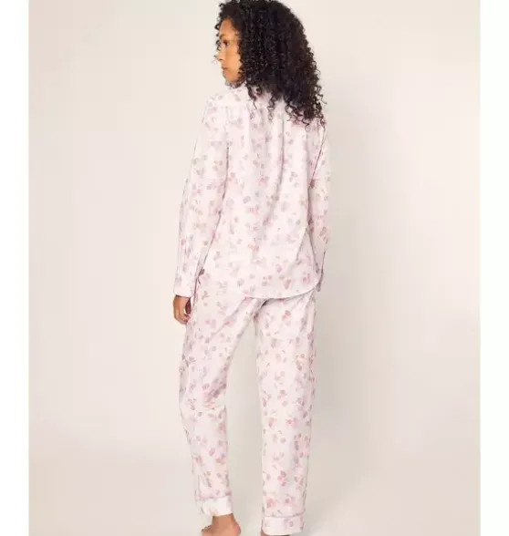 Women's Twill Pajama Set in Seashell Splendor