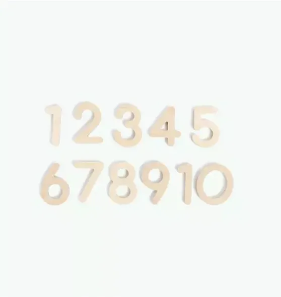 Wooden Numbers